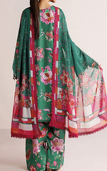 Farasha Viridian Green Lawn Suit | Pakistani Lawn Dress in USA- Image 2