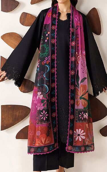 Farasha Black Lawn Suit | Pakistani Lawn Dress in USA- Image 1