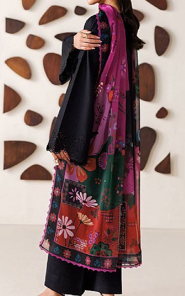 Farasha Black Lawn Suit | Pakistani Lawn Dress in USA- Image 2