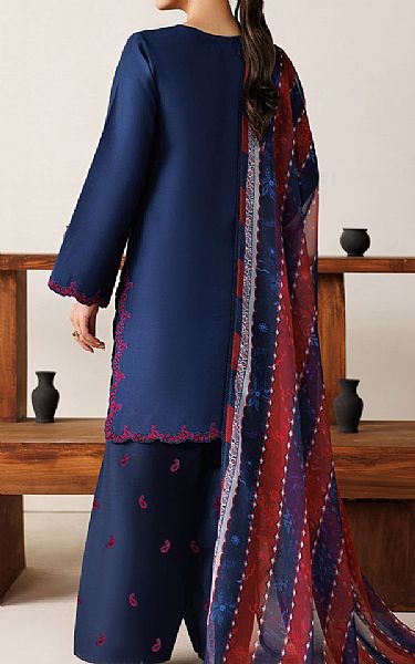 Farasha Royal Blue Lawn Suit | Pakistani Lawn Dress in USA- Image 2