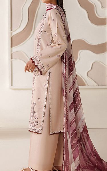 Farasha Dusty Pink Lawn Suit | Pakistani Lawn Dress in USA- Image 2