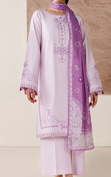 Farasha Lilac Lawn Suit | Pakistani Lawn Dress in USA- Image 1