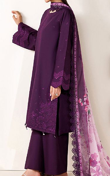 Farasha Purple Lawn Suit | Pakistani Lawn Dress in USA- Image 2