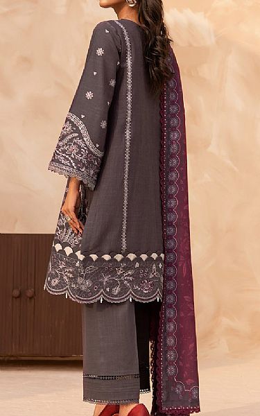 Farasha Dark Grey Khaddar Suit | Pakistani Winter Dresses- Image 2