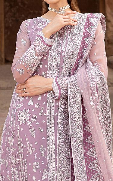 Farasha Mauve Chiffon Suit | Pakistani Embroidered Chiffon Dresses USA- Image 3