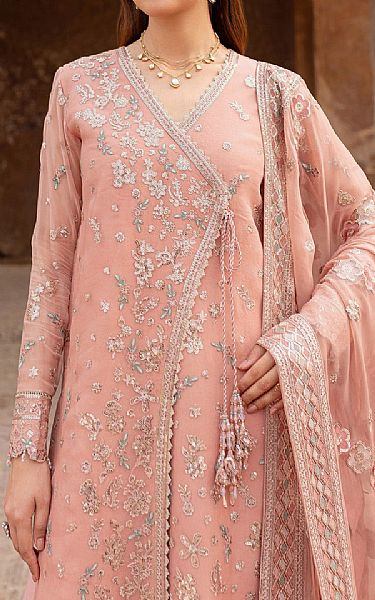 Farasha Peach Chiffon Suit | Pakistani Embroidered Chiffon Dresses USA- Image 3