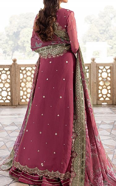 Farasha Light Burgundy Chiffon Suit | Pakistani Embroidered Chiffon Dresses USA- Image 2
