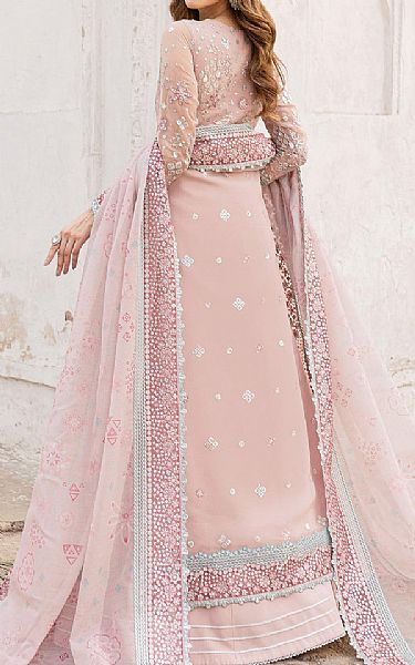 Farasha Cavern Pink Chiffon Suit | Pakistani Embroidered Chiffon Dresses USA- Image 2