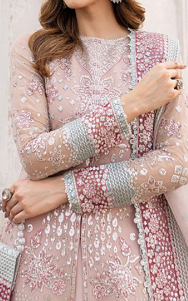 Farasha Cavern Pink Chiffon Suit | Pakistani Embroidered Chiffon Dresses USA- Image 3