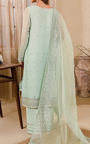 Farasha Sea Mist Chiffon Suit | Pakistani Embroidered Chiffon Dresses- Image 2