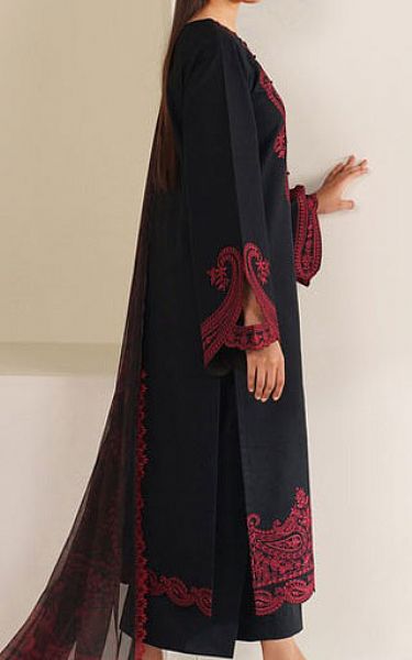 Farasha Black Lawn Suit | Pakistani Lawn Dress in USA- Image 2