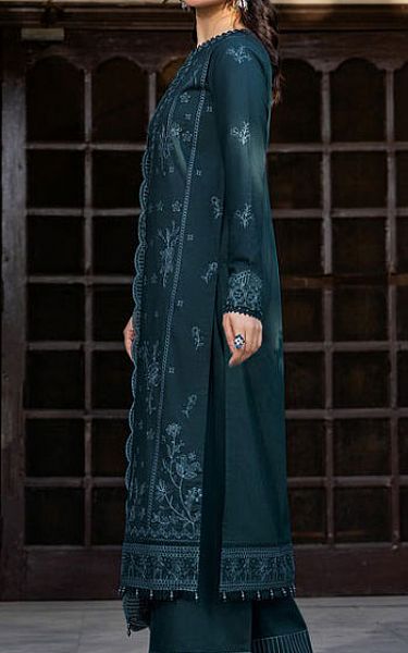 Farasha Bottle Green Lawn Suit | Pakistani Lawn Dress in USA- Image 2