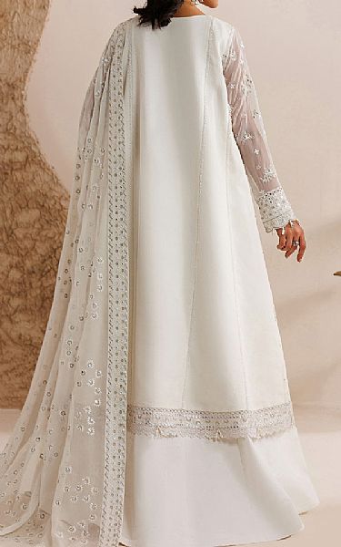 Farasha Off White Chiffon Suit | Pakistani Embroidered Chiffon Dresses USA- Image 2