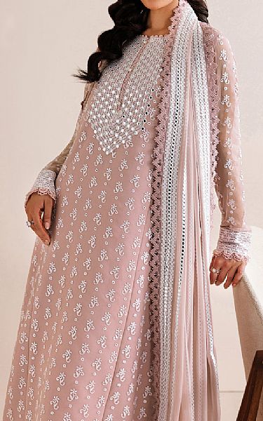 Farasha Cavern Pink Chiffon Suit | Pakistani Embroidered Chiffon Dresses USA- Image 3