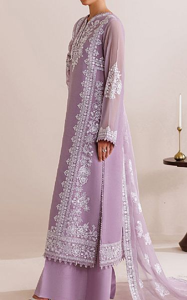 Farasha Lilac Chiffon Suit | Pakistani Embroidered Chiffon Dresses USA- Image 2