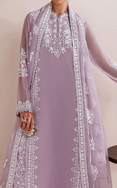 Farasha Lilac Chiffon Suit | Pakistani Embroidered Chiffon Dresses USA- Image 3