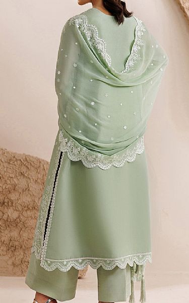 Farasha Light Green Chiffon Suit | Pakistani Embroidered Chiffon Dresses USA- Image 2