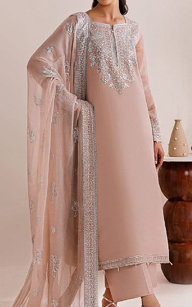 Farasha Oriental Pink Chiffon Suit | Pakistani Embroidered Chiffon Dresses USA- Image 1