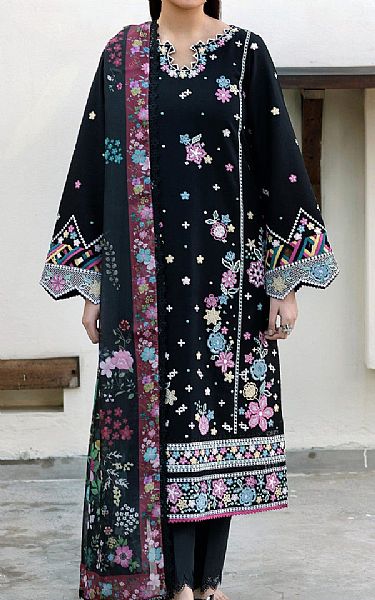 Farasha Black Lawn Suit | Pakistani Lawn Dress in USA- Image 1