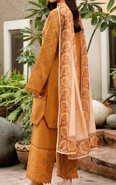 Farasha Bronze Lawn Suit | Pakistani Lawn Dress in USA- Image 2