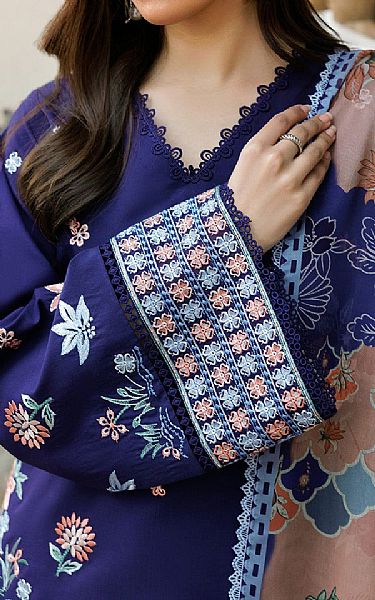 Farasha Blueberry Lawn Suit | Pakistani Lawn Dress in USA- Image 2