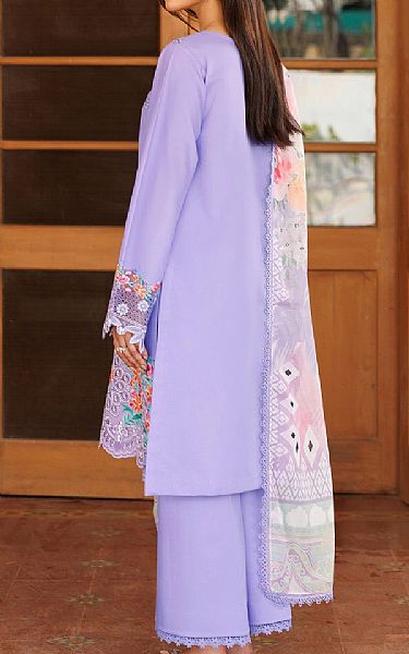 Farasha Pastel Purple Lawn Suit | Pakistani Lawn Dress in USA- Image 2