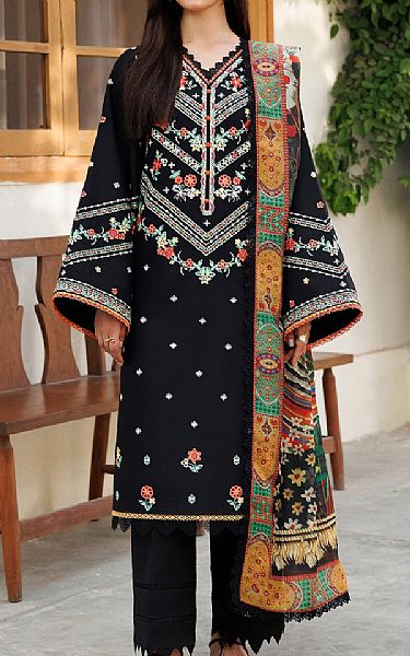 Farasha Black Lawn Suit | Pakistani Lawn Dress in USA- Image 1