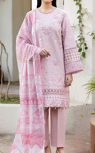 Farasha Cavern Pink Lawn Suit | Pakistani Lawn Dress in USA- Image 1
