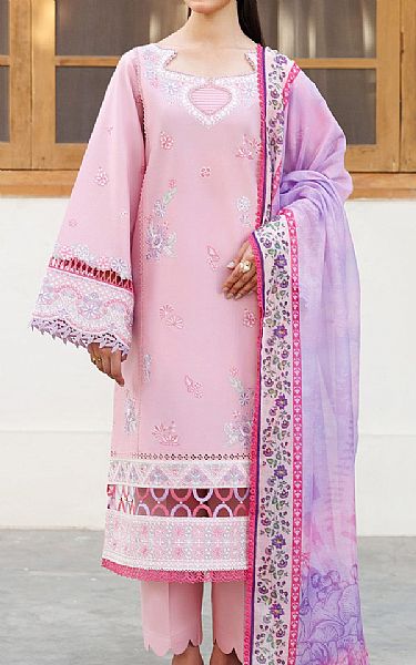 Farasha Pink Lawn Suit | Pakistani Lawn Dress in USA- Image 1