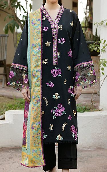 Farasha Black Lawn Suit | Pakistani Lawn Dress in USA- Image 1