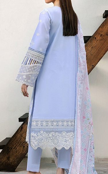 Farasha Light Periwinkle Lawn Suit | Pakistani Lawn Dress in USA- Image 2