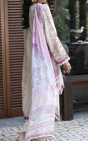 Florent Off White Lawn Suit | Pakistani Lawn Dress in USA- Image 2