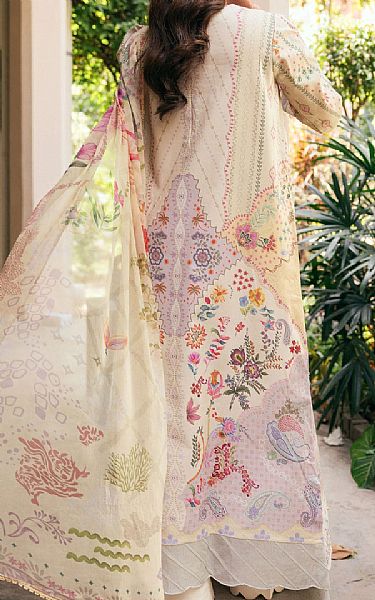 Florent Off White/Lilac Lawn Suit | Pakistani Lawn Dress in USA- Image 2