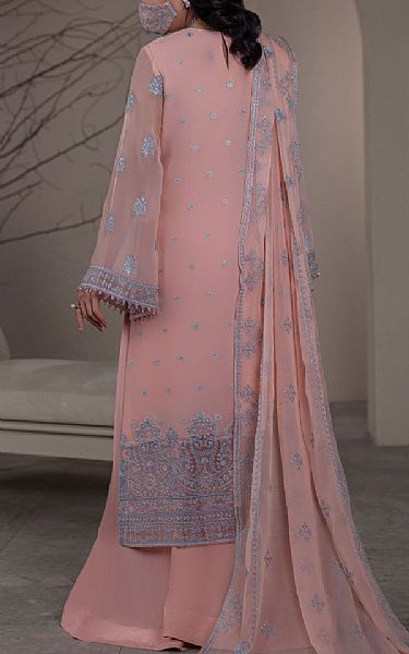 Flossie Rose Pink Chiffon Suit | Pakistani Embroidered Chiffon Dresses USA- Image 2