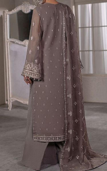 Flossie Grey Chiffon Suit | Pakistani Embroidered Chiffon Dresses USA- Image 2