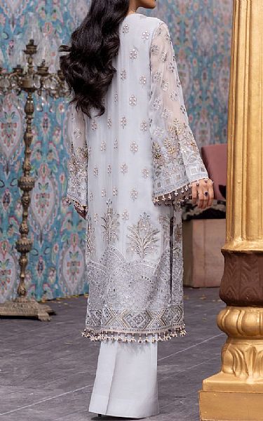 Flossie Light Grey Chiffon Suit | Pakistani Dresses in USA- Image 2