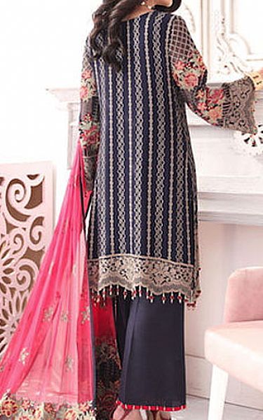 Flossie Blue Chiffon Suit | Pakistani Embroidered Chiffon Dresses USA- Image 2