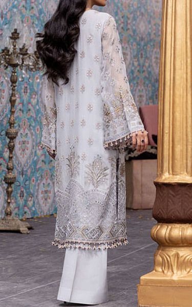 Flossie Slate Grey Chiffon Suit | Pakistani Embroidered Chiffon Dresses USA- Image 2