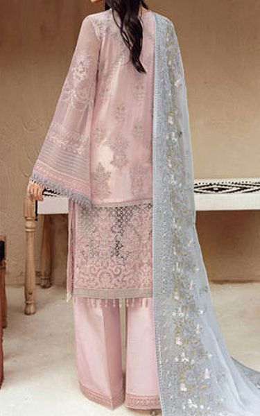 Flossie Rose Pink Chiffon Suit | Pakistani Embroidered Chiffon Dresses USA- Image 2