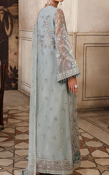 Flossie Light Turqoise Chiffon Suit | Pakistani Embroidered Chiffon Dresses USA- Image 2