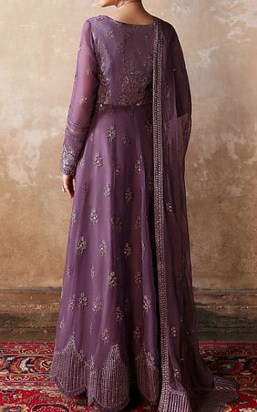 Flossie Purple Chiffon Suit | Pakistani Embroidered Chiffon Dresses USA- Image 2