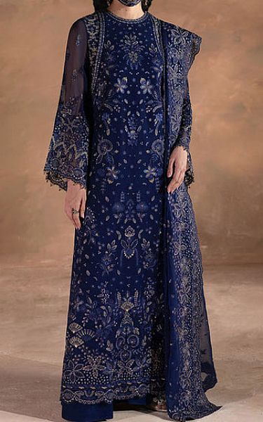 Flossie Blue Chiffon Suit | Pakistani Embroidered Chiffon Dresses USA- Image 1