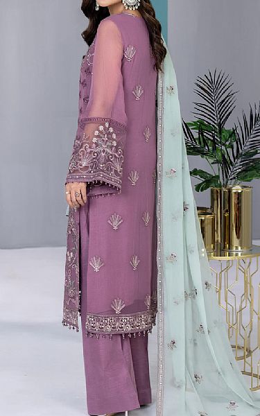 Flossie Mauve Chiffon Suit | Pakistani Embroidered Chiffon Dresses- Image 2