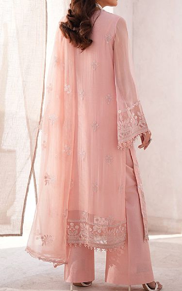 Flossie Peach Chiffon Suit | Pakistani Embroidered Chiffon Dresses USA- Image 2