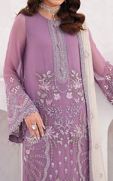 Flossie Mountbatten Pink Chiffon Suit | Pakistani Embroidered Chiffon Dresses USA- Image 3