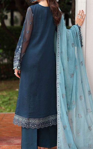 Flossie Pickled Bluewood Chiffon Suit | Pakistani Embroidered Chiffon Dresses USA- Image 2