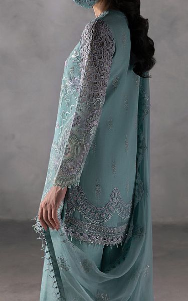 Flossie Hippie Blue Chiffon Suit | Pakistani Embroidered Chiffon Dresses USA- Image 2