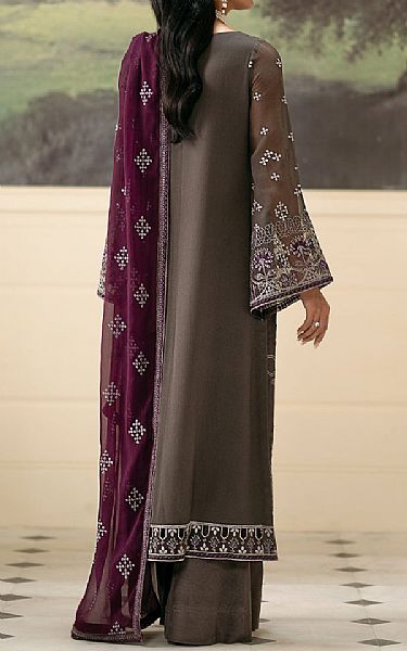 Flossie Judge Grey Chiffon Suit | Pakistani Embroidered Chiffon Dresses USA- Image 2