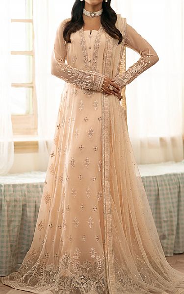 Flossie Mandys Pink Chiffon Suit | Pakistani Embroidered Chiffon Dresses USA- Image 1