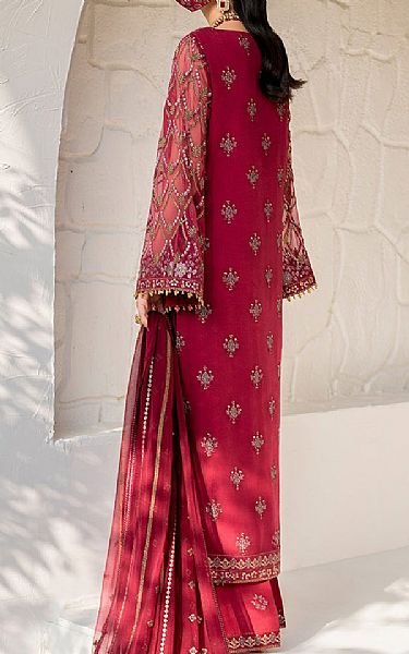 Flossie Cardinal Chiffon Suit | Pakistani Embroidered Chiffon Dresses USA- Image 2